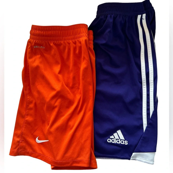 NIKE & ADIDAS Youth Shorts Bundle of 2 - Picture 1 of 5